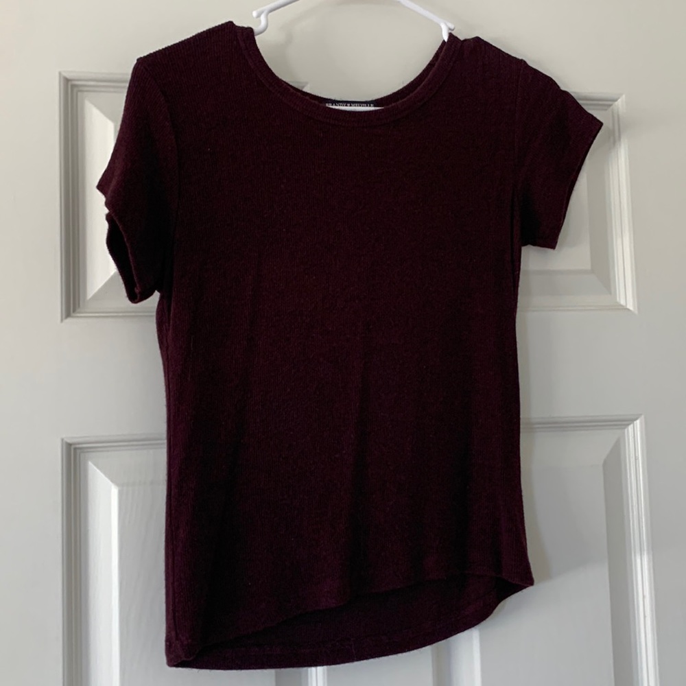 Maroon Brandy Melville top